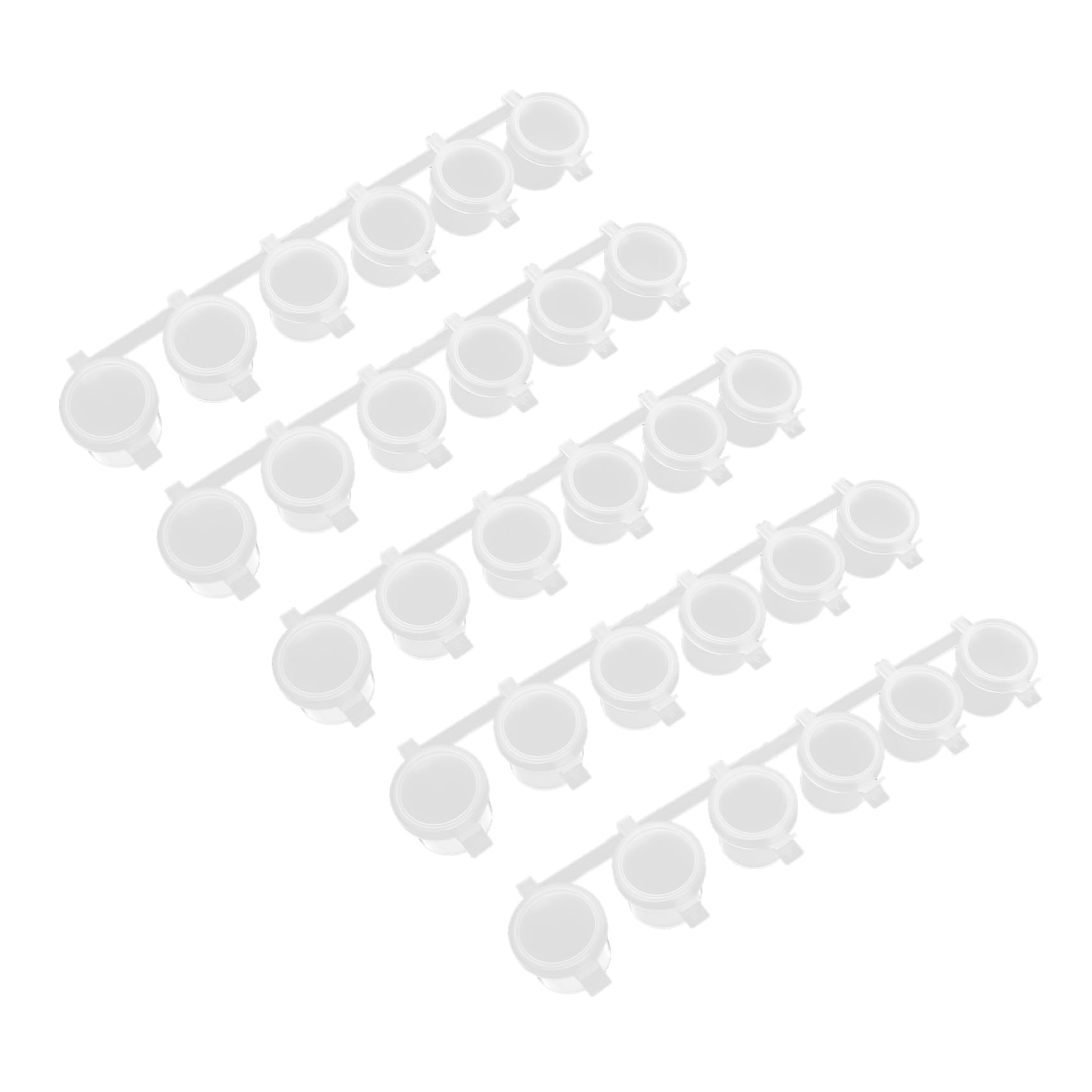 FONDOTIN Paint Cups for Boys and Girls 5 Sets Empty Paint Strips Storage Container Art Craft Kit