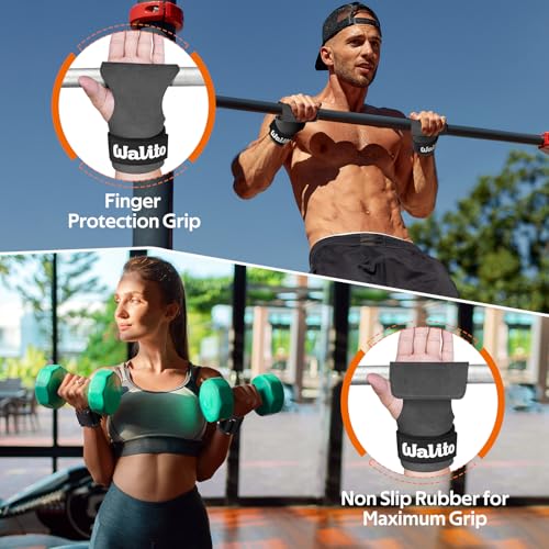 Image of Weight Lifting Wrist Strap,Double Layer Leather Wrist Wraps with Neoprene Padding for Weightlifting & Deadlifts - Adjustable Gym Straps for Men & Women