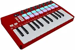 M-VAVE VEDO Teclado MIDI SMK-25 Profissional 25 Teclas com Pads RGB, Conexão USB/BT, Compatível com Windows/Mac/iOS/Android, Ideal para Produção Musical, Home Studio e Performances Ao Vivo Controle