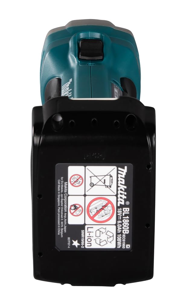 Makita Forbici per lamiere a batteria, 1,6 mm, 18 V, 5,0 Ah, 2 batterie e caricatore in MAKPAC, DJS161RTJ