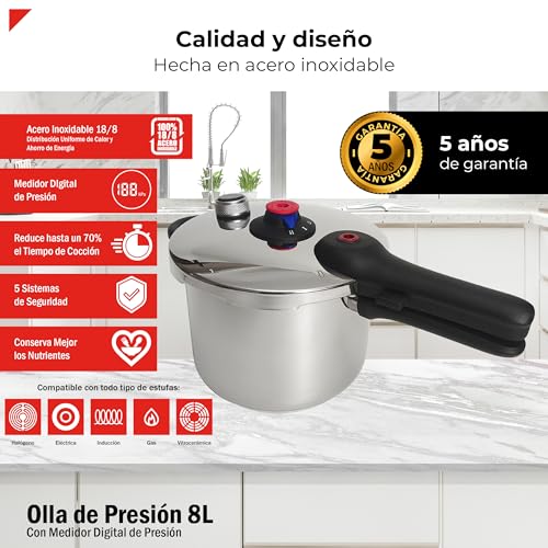 La Mejor Selección de Olla Express 8 Litros del mes. 29 Olla Express 8 Litros marca Bogner (2)