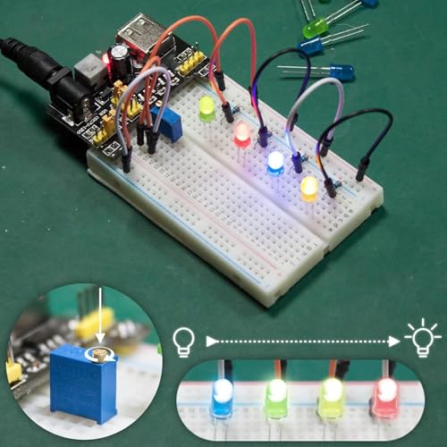 Image of Beginners Super Starter Kit for Uno R3 /R4, Includes 271 Electronic Components, Compatible with Arduino IDE, LCD1602, Breadboad, DC Motor, with Tutorial and Cod
