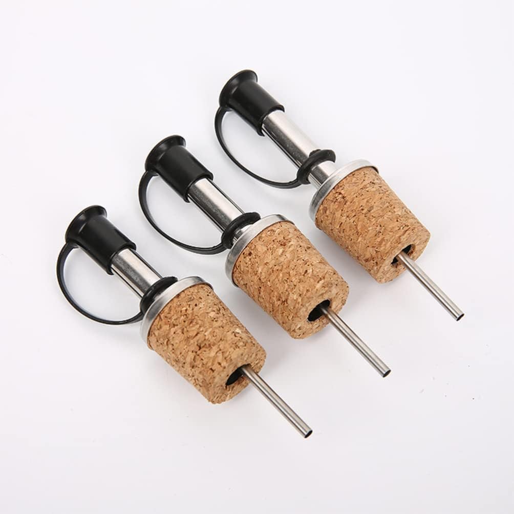 Hemoton 8pcs Wine Pourer and Cork Stopper Reusable Wine Accessory for Easy Pouring and Freshness Preservation for Parties and Everyday Use