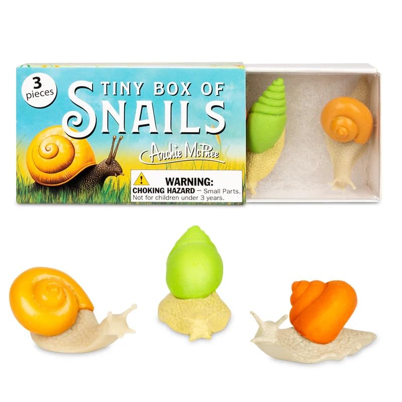 Amazon.com: Archie McPhee Tiny Box of Snails Novelty Mini-Figure