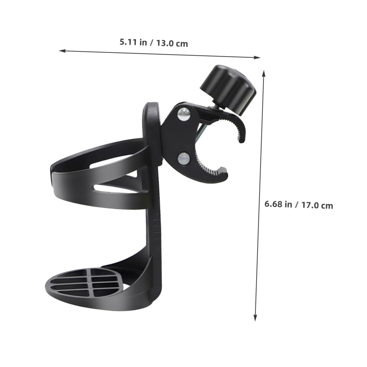 GALPADA Wheelchair Accessories 2 Pack Universal Cup Holder Stroller Bottle Holder for Seniors Adults Mobility Devices