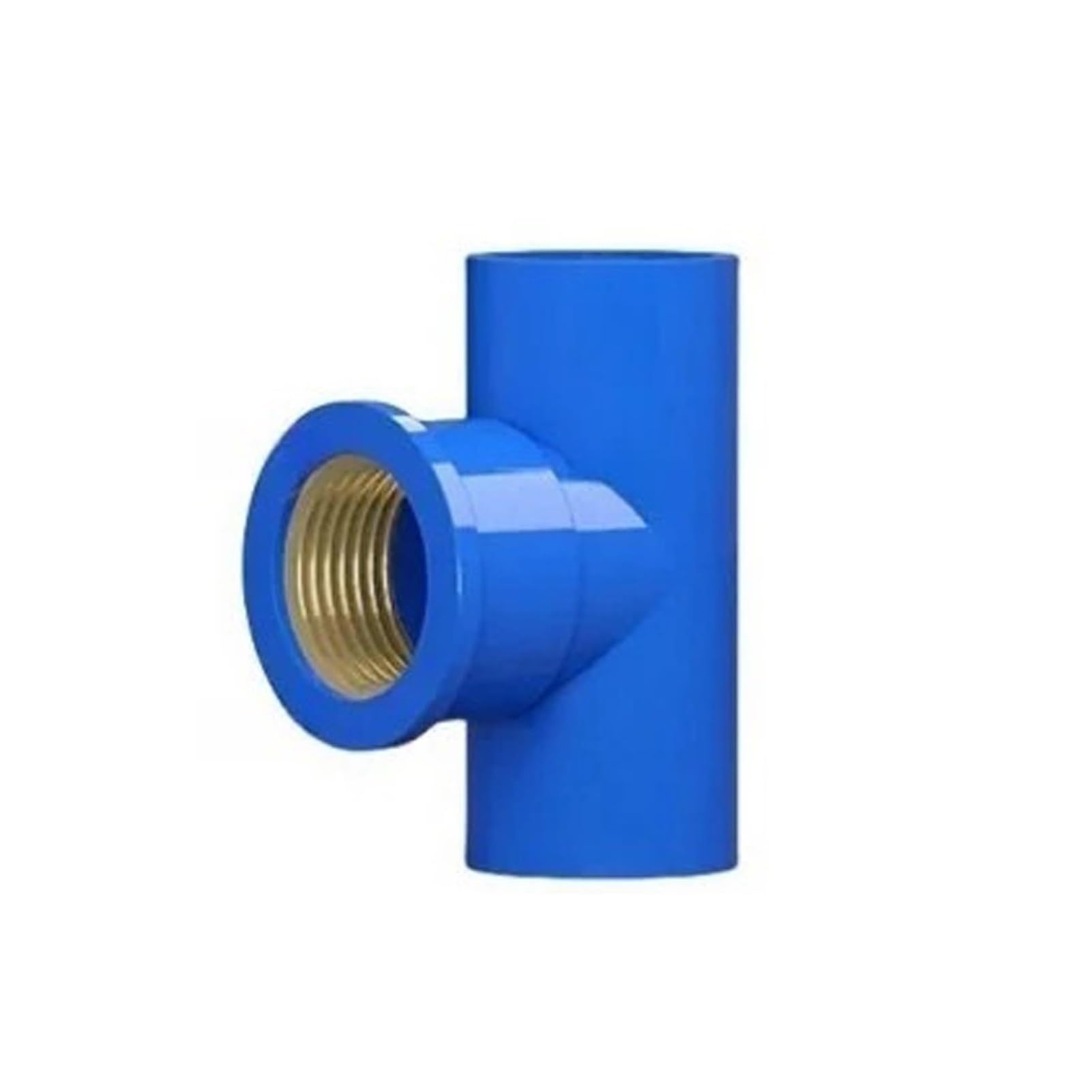 Ngpmkjnld Tee Pvc Pipe Adapter, Pvc Copper Thread Joints Reducers Aquarium Fish Irrigation Adapter 1/2-1 Inch To 20-32Mm(,1I2 Inch-32Mm-Blue)