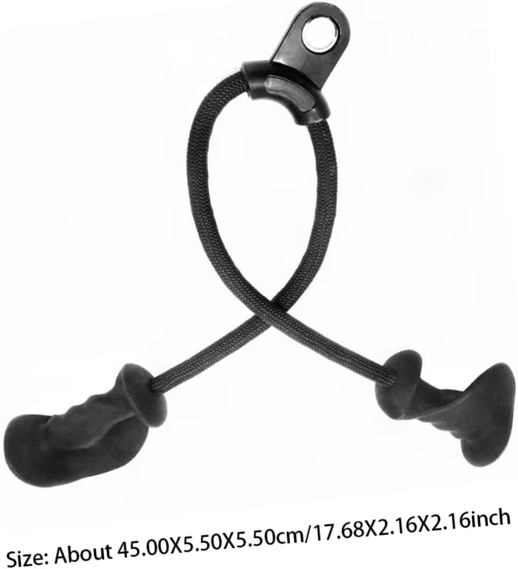 High Pulley Bicep Rope Attachment Ergonomic Grip Sturdy Braided Rope for Strength Training for Cable Machines and Home Gyms