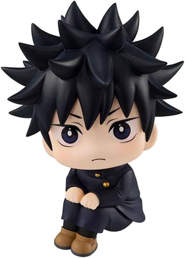 Handheld Jujutsu Kaisen Q Version Ltadori Yuji, Satoru Gojo Anime Peripheral Twisted Egg Car Doll Decoration (Fushiguro Megumi)