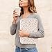 Puffy Laptop Sleeve 13 Inch Cute Floral Laptop Case Soft Quilted Computer Sleeve Protective Cover for MacBook, iPad, Notebook, Chromebook