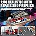 1/64 Scale 2 Layers Cars Display Case for Model Car Display and Storage, Garage Compatible with Hot Wheels and Matchbox Dioramas Parking Lot 10 Parking Spaces (Type D)