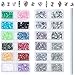 Outuxed 3196pcs AB Crystal Flatback Rhinestones Mixed Size and Shapes 3D Nail Art Rhinestones Glass Charms Gems Stones with 1 Picking Pen for Crafts