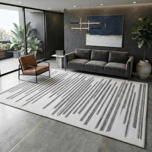 GarveeHome 5x7 Non Slip Striped Area Rug for Living Room