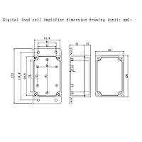 Vista 10 de Amplificador de celda de carga ATO con lectura digital, indicador de controlador de pantalla de célula de carga, amplificador de célula de carga