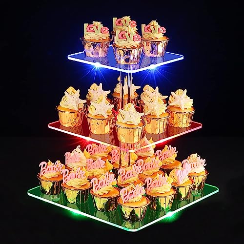 Alzata Dolci 3 Livelli Alzata Torta Acciaio Inossidabile Espositore