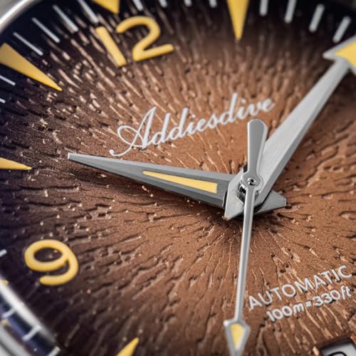 Image of ADDIESDIVE Mens Watch Automatic NH35 /8215 200M Luminous Easy to Read Dial Wrist Watch Minimalist Fashion Simple Watch Analog Date with Leather Strap and Bracelet