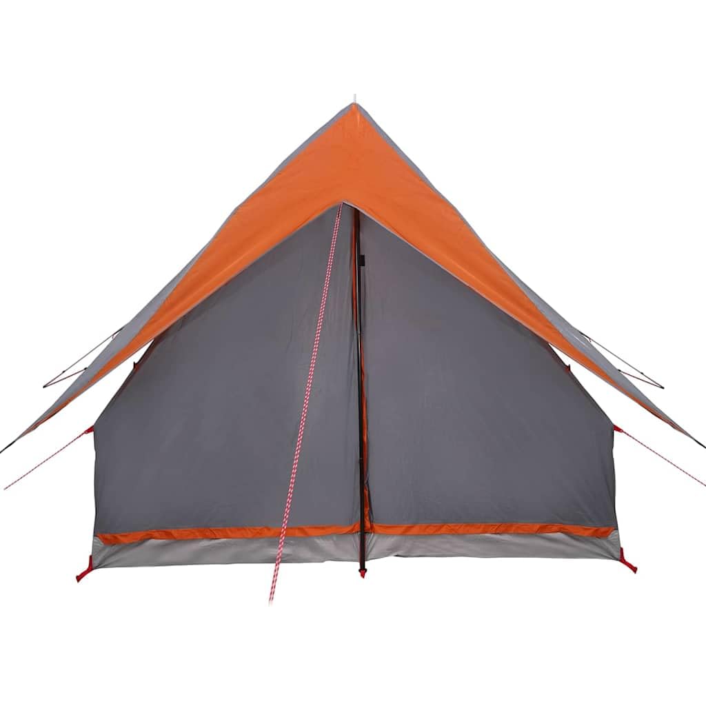 Tente familiale avec toit en toile vert et blanc, tente jetable en fibre de verre en polyester imperméable pour camping, famille, sac de transport inclus