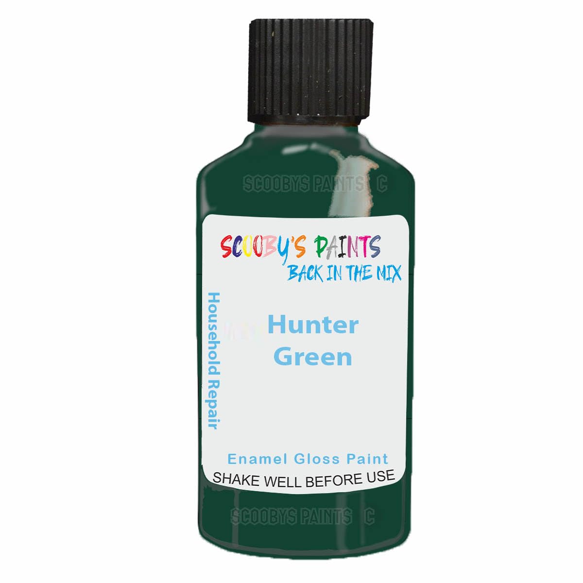 Scoobys Paints Back In The Mix Hunter Green Enamel Touch Up Paint 30Ml For Kitchen Appliances & Bathroom (Hunter Green)