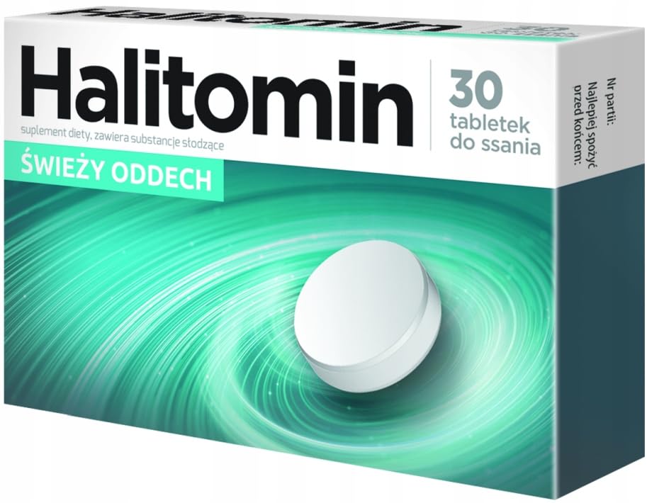 HALITOMIN - 30 lozenges - Helps Maintain Fresh Breath for Longer and Leave a Pleasant Sensation of Freshness in The Mouth
