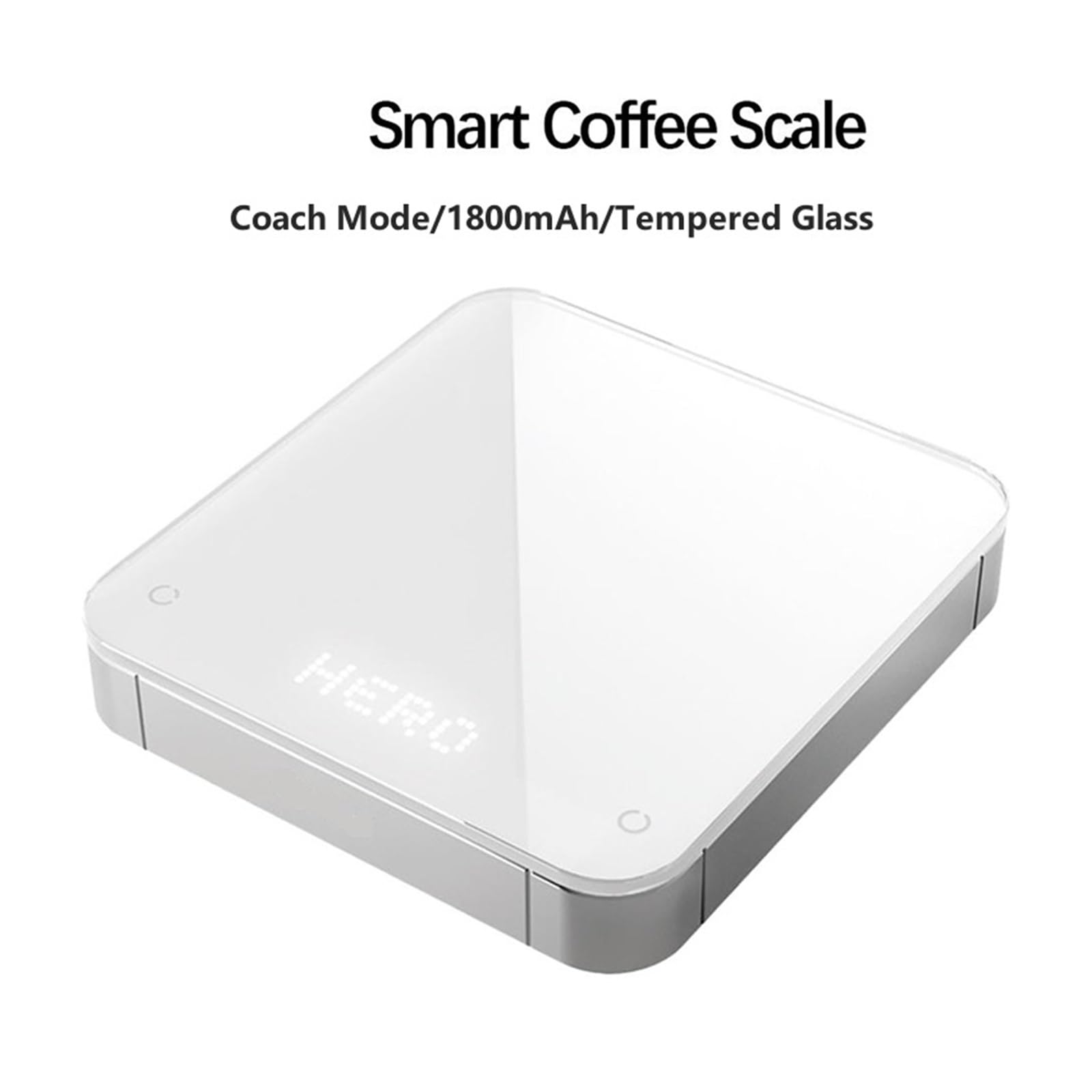 Báscula de Cocina electrónica con Espejo Blanco/Negro, Temporizador automático Integrado, báscula Inteligente para café expreso, báscula de Cocina de Madera de Nogal