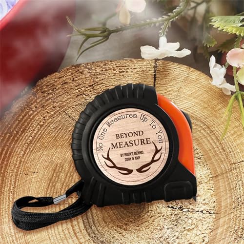 Set de cinta métrica y martillo personalizado para papá miniatura 6