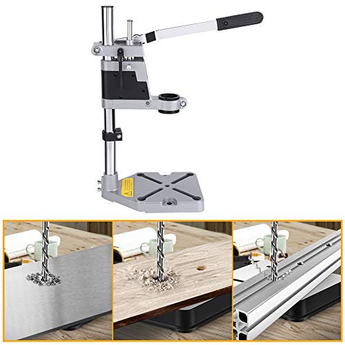 Soporte para Taladro, Soporte Taladro Vertical Columna para Taladro Soporte Taladradora Soporte de Taladro de Mesa Ajustable Universal Soporte para Prensa de Taladro,profundidad 2,4 ",acero Al Carbono