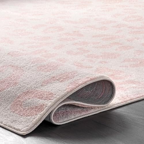 Alfombra decorativa Leopard Print 120x72 cm rosa miniatura 5