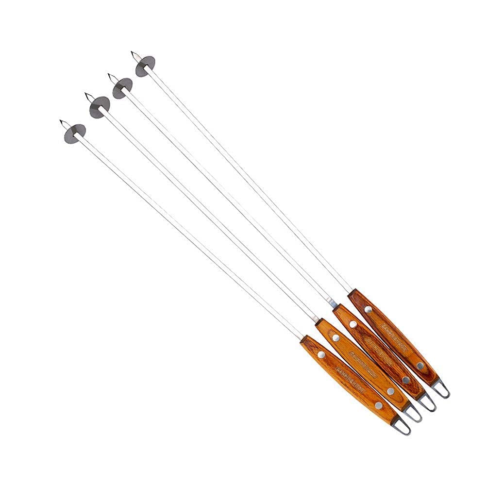 GTHTUHFD Profession Bbq Skewers Stainless Steel Skewers For Fruit Kebabs Skewer Sticks For Bbq Bbq Kebab Skewers Barbeque Skewers Reusable Metal Skewer-B