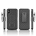 Replacement Case for iPhone X Case and case for iPhone Xs Case, Moona® Shell Holster Combo Case for iPhone X/XS with Kickstand & Belt Clip - Belt Clip Case for iPhone 10/11 Thin Holster