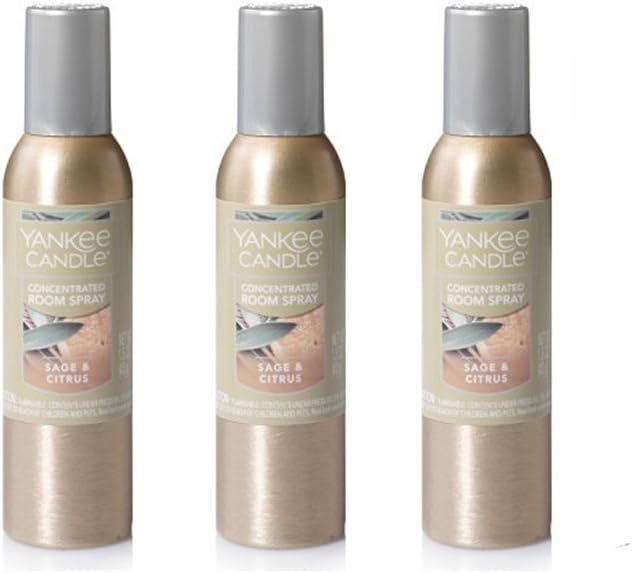 Yankee Candle Sage and Citrus concentrated room spray x 3