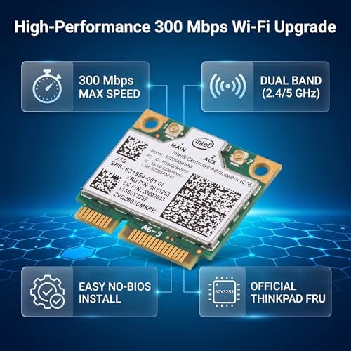 Tarjeta de Red Inalámbrica WirelessN 6205 Mini PCIE para Laptop ThinkPad, 300 Mbps, compatible con T420/T430/T520, modelo 60Y3253 miniatura 2