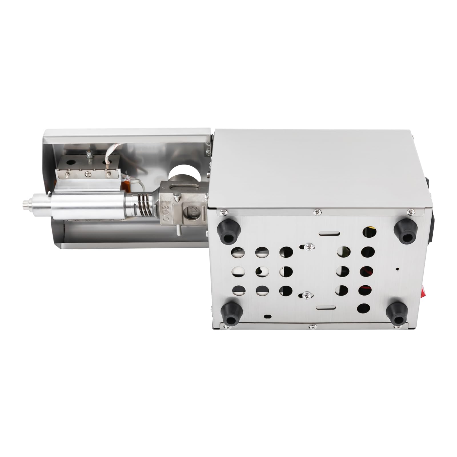 Edelstahl Ölpresse 610W 220V Elektrische Ölmühle Automatische Kaltpressen und Warmpressen 40-240℃ Extraktionsrate 98% für Erdnüsse Walnüsse Sesamsamen Kleine Kokosnussstücke