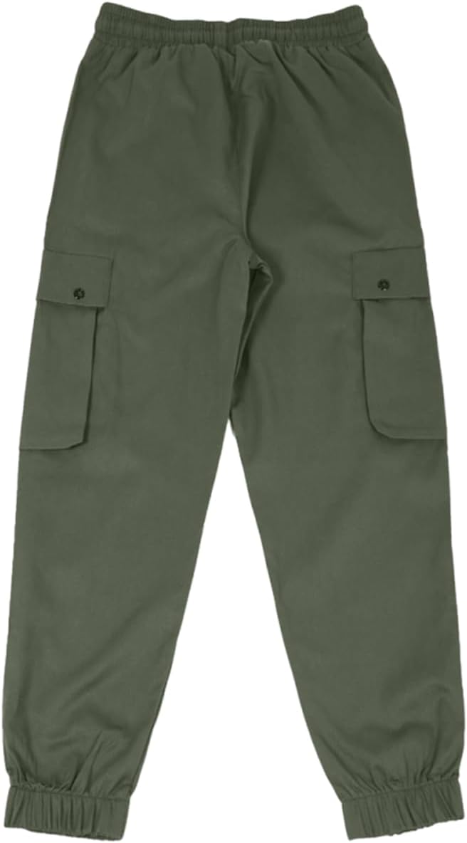 M Menmentings Men's Outdoor Jogging Casual Sweatpants Stretch Waist Lightweight Cargo Pants - Image 3