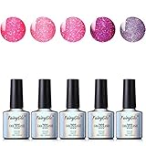 Nail Polish UV LED Neon Bling Gel Nail Art Starter Kit Soak Off 5PCS FairyGlo 10ml 001