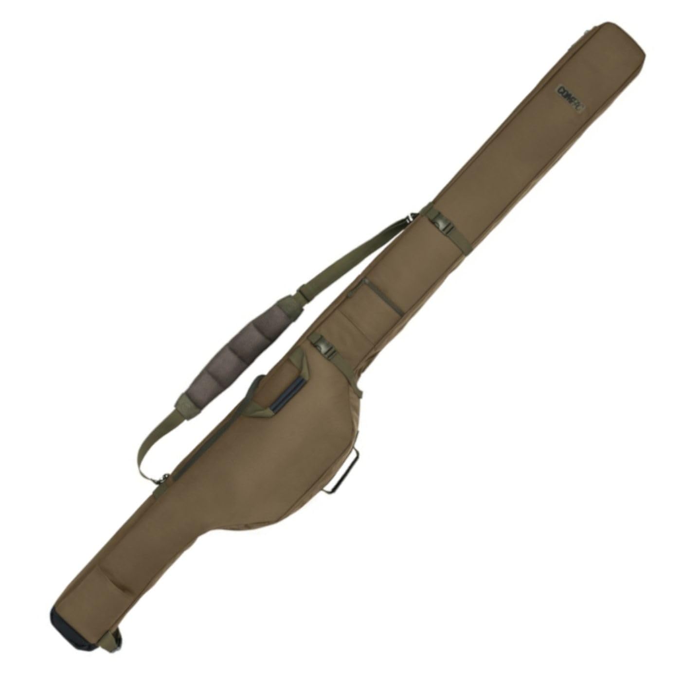 Korda Carp Fishing Luggage Compac 2 Rod Holdall 12ft Fully Padded 3 External Pockets Water Resistant Reinforced Wipe Clean Lining 200cm x 25cm 13cm