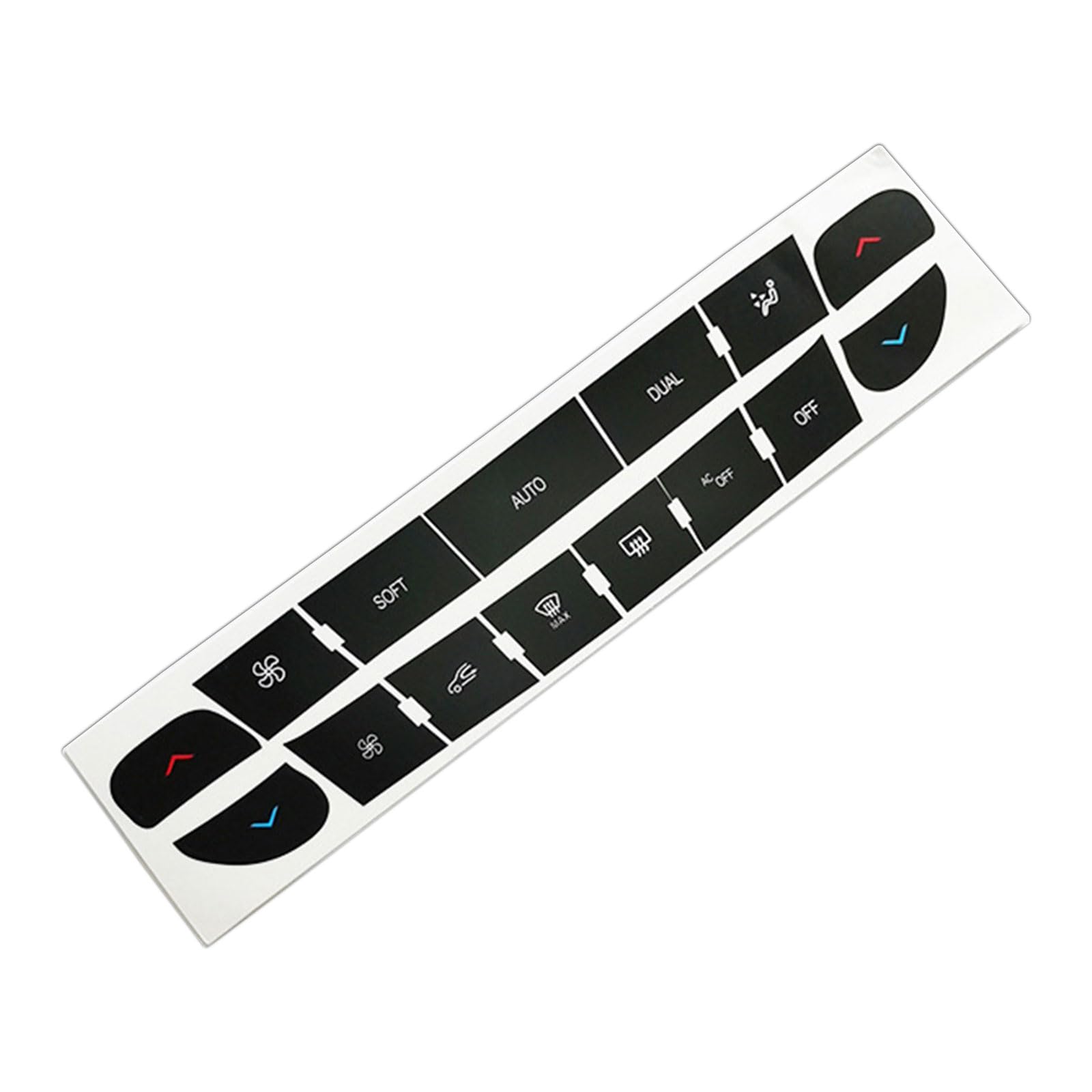 Repair Sticker Strong PVC Component Easy Installation Cooling Systems Button Cover Quick Fixing for Vehicle Vehicle Conditioning Button Repair Sticker
