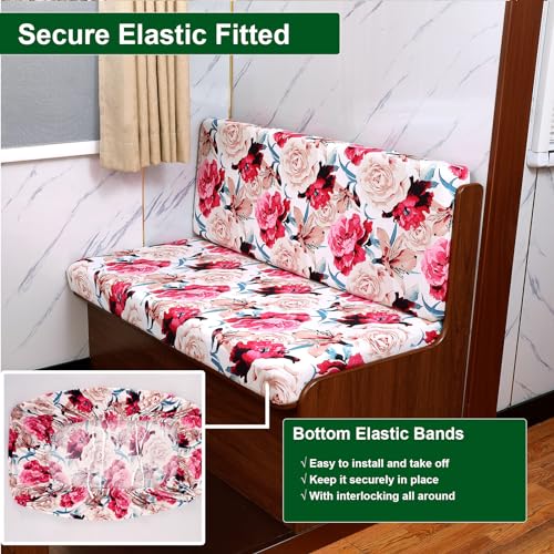 Funda protectora de muebles para sofá de RV y sillas de comedor elásticas estampadas 6