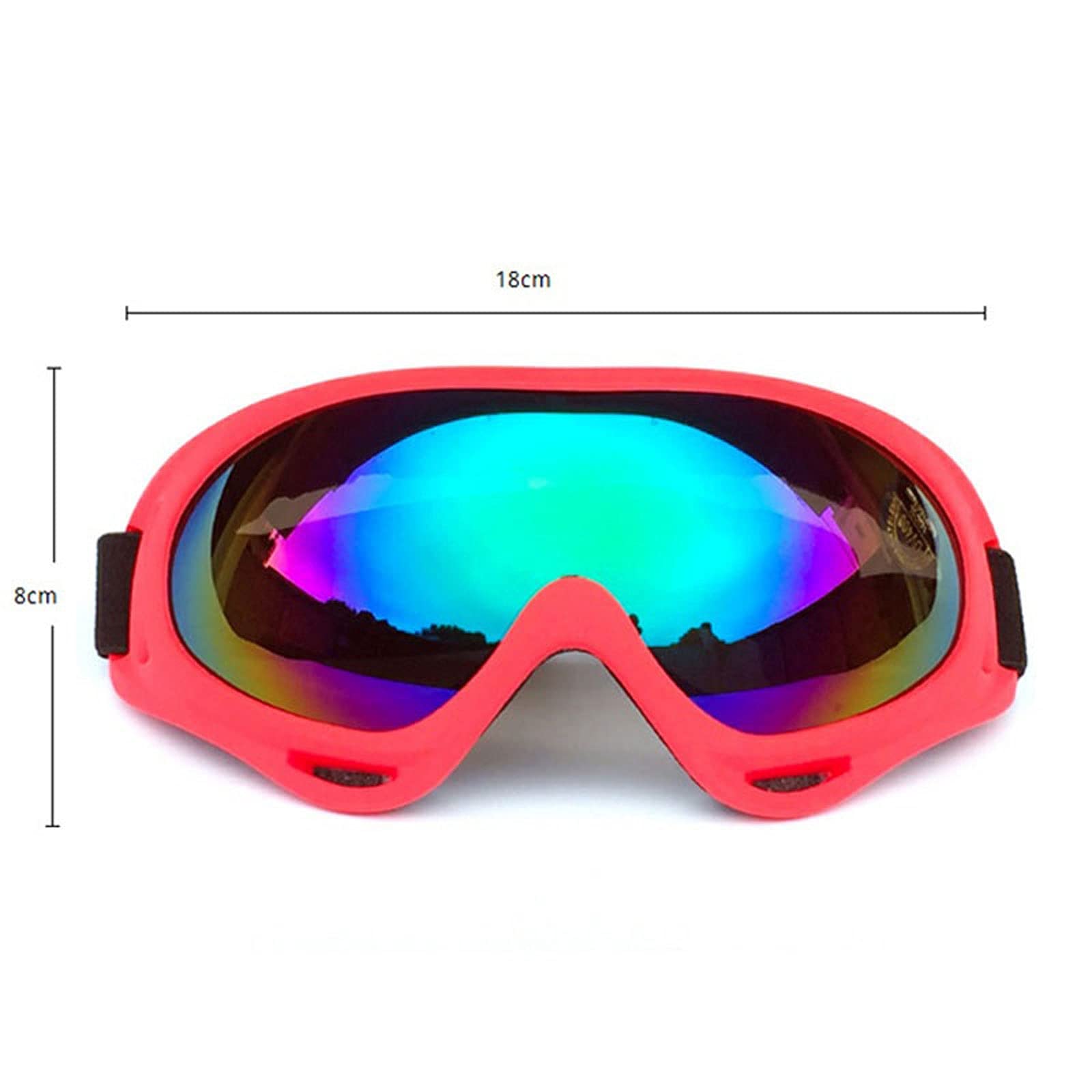 DieffematicHXJ Masque Ski Lunettes de protection contre route lunettes de ski lunettes de ski lunettes de protection hommes et femmes (Color : B)