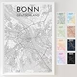 Mapdify Bonn personalisiertes Stadtposter, dein 
