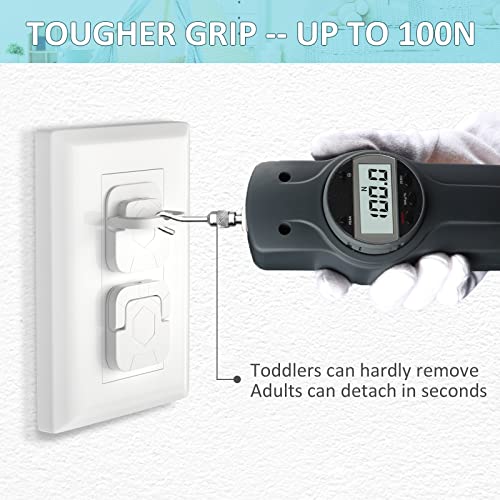 image for 4our Kiddies Baby-Proof Outlet Covers (60 Pack) - Child Safety Electri