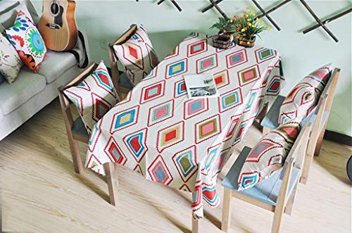 Table de salle à manger avec nappe épaisse anti-taches pour café