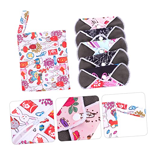 Hemoton 1 Set Pads Bamboo Mama Cloth Bamboo Menstrual Pad Friendly Pregnant Woman Washable Friendly Pads Reusable Menstrual Pads Bamboo Charcoal Fiber Tampon #TOP1