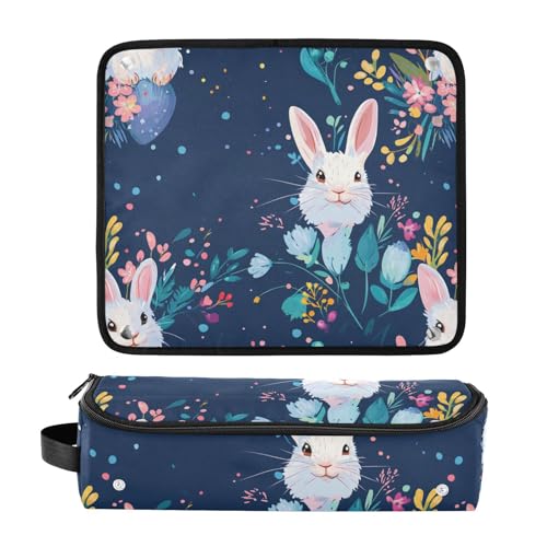 Bolsa de viaje para herramientas de cabello para mujer y tapete resistente al calor con cierre impermeable portátil para planchas y rizadores miniatura 3