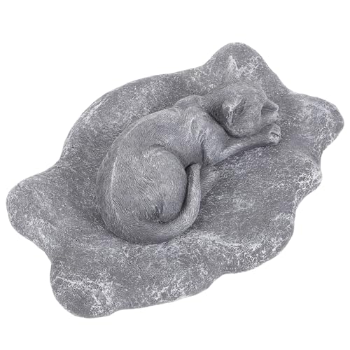 MUELODSIC ペット墓 樹脂製 犬猫メモリアルストーン 屋外用 園装飾 自然な岩色 追悼用記念碑 犬お墓 猫墓 ペット供養用品