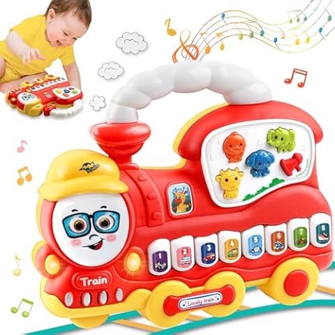 Kaybolge Red Train Musical Piano Toy Cover