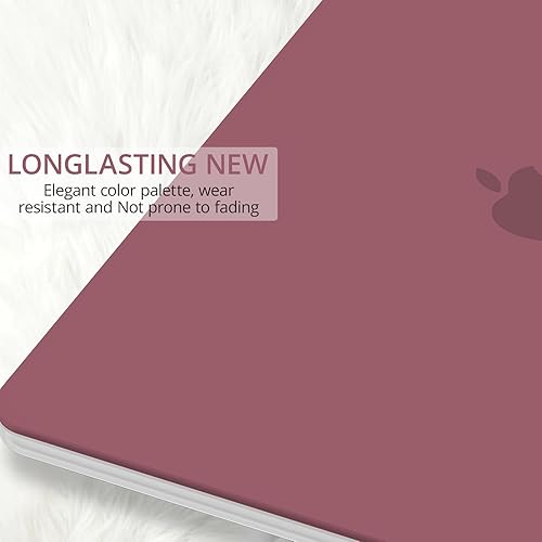 Miniatura 30 de Anban Funda compatible con MacBook Air de 13 pulgadas M1 2021 2020 2019 2018 A2337 A2179 A1932 Touch ID, carcasa rígida de plástico mate + 2 fundas