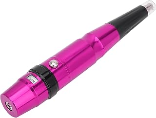 Electric Permanent Makeup Pen Eyebrow Lip Eyeliner Tattoo Machine with Unique Handle Design, Low Noise for Eyeliner, Lip, Eyebrow Tattooing and Small Tattoo (Rose Red)
