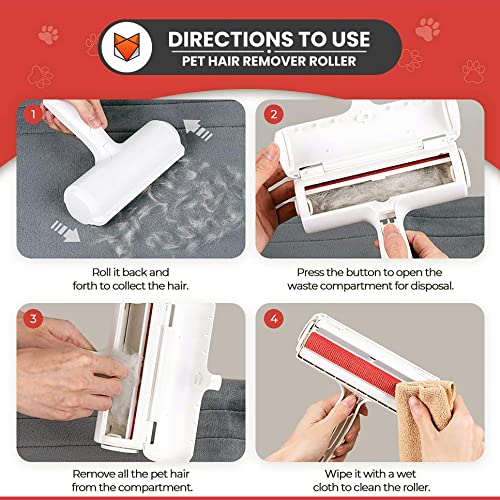Wooflix Pet Hair Remover - Best dog accessories for puppy - dog hair remover - Lint Remover Roller for dog Fur - Dog & Cat Hair Remover - Remove Dog, Cat Hair from Furniture, Carpets, Bedding Clothing Wooflix Pet Hair Remover - Best dog accessories for puppy - dog hair remover - Lint Remover Roller for dog Fur - Dog & Cat Hair Remover - Remove Dog, Cat Hair from Furniture, Carpets, Bedding Clothing