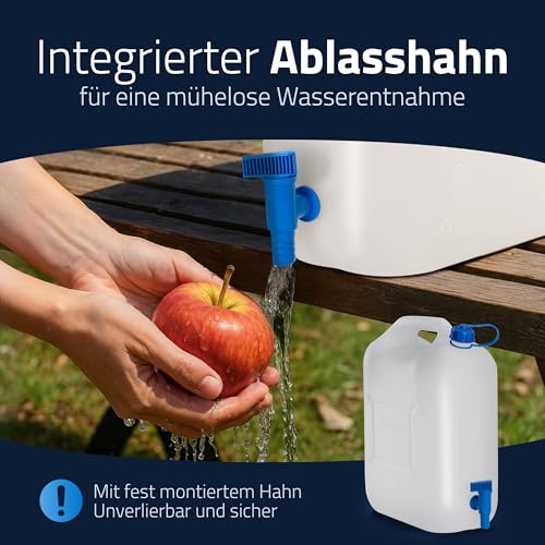 hünersdorff 817710 Wasserkanister STANDARD mit festmontiertem Ablasshahn – Ansicht 5