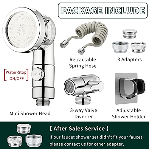 Zconiey Sink Faucet Sprayer Attachment Hair Pet Rinser Showerhead With Stop Water-Saving Function #TOP4