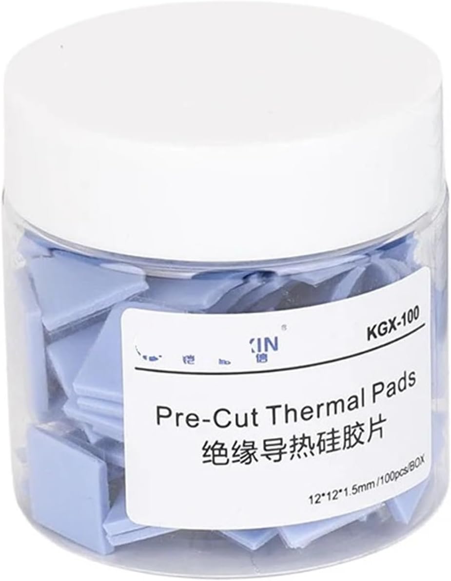 100pcs Thermal Pads for Fast Heat Dissipation 12x12x1.5mm Conductive Pads for GPU CPU